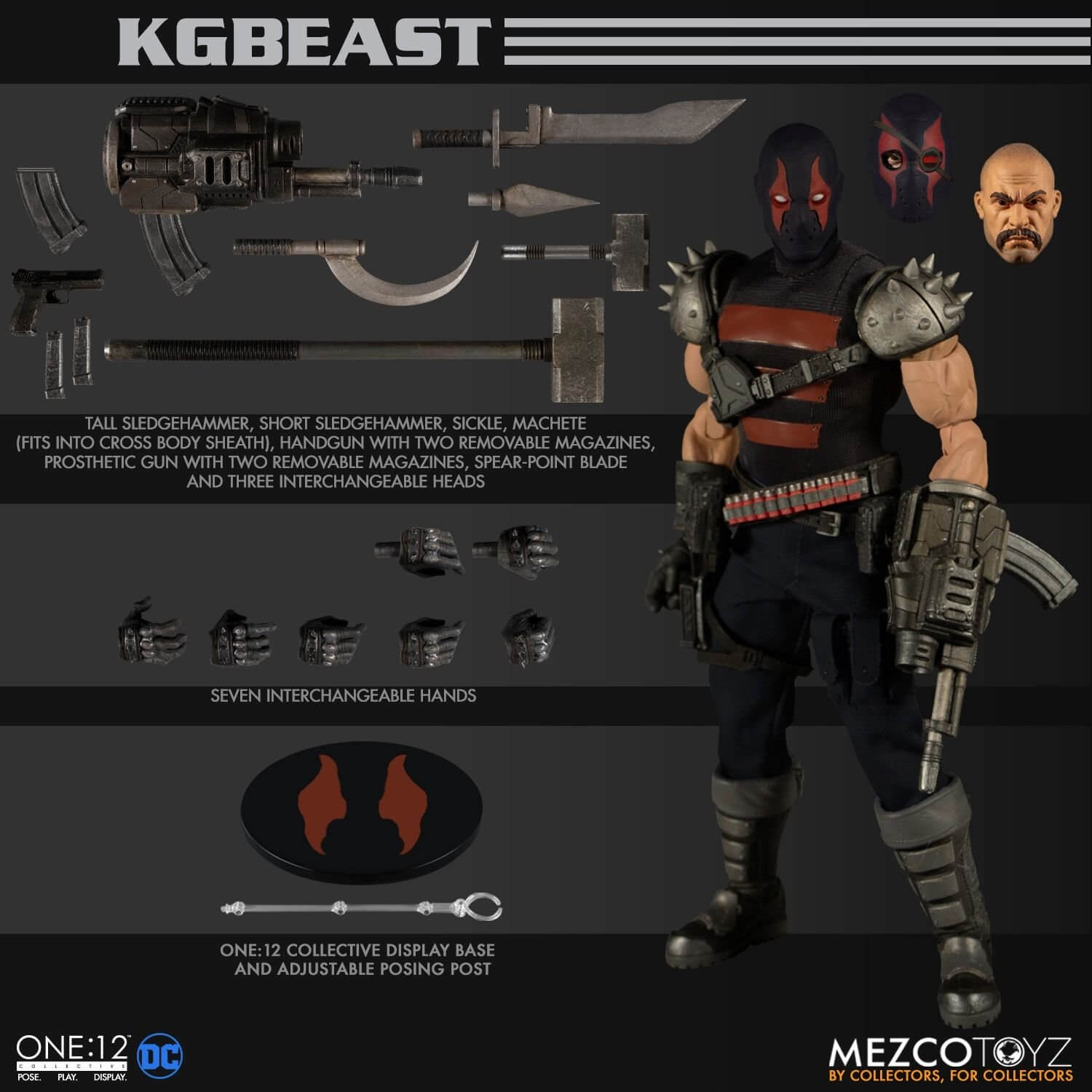 Mezco One 12 Collective KGBeast -4ColorHeroes
