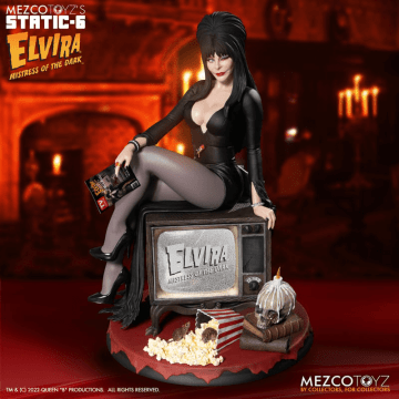 Mezco Static 6 Elvira Mistress of the Dark
